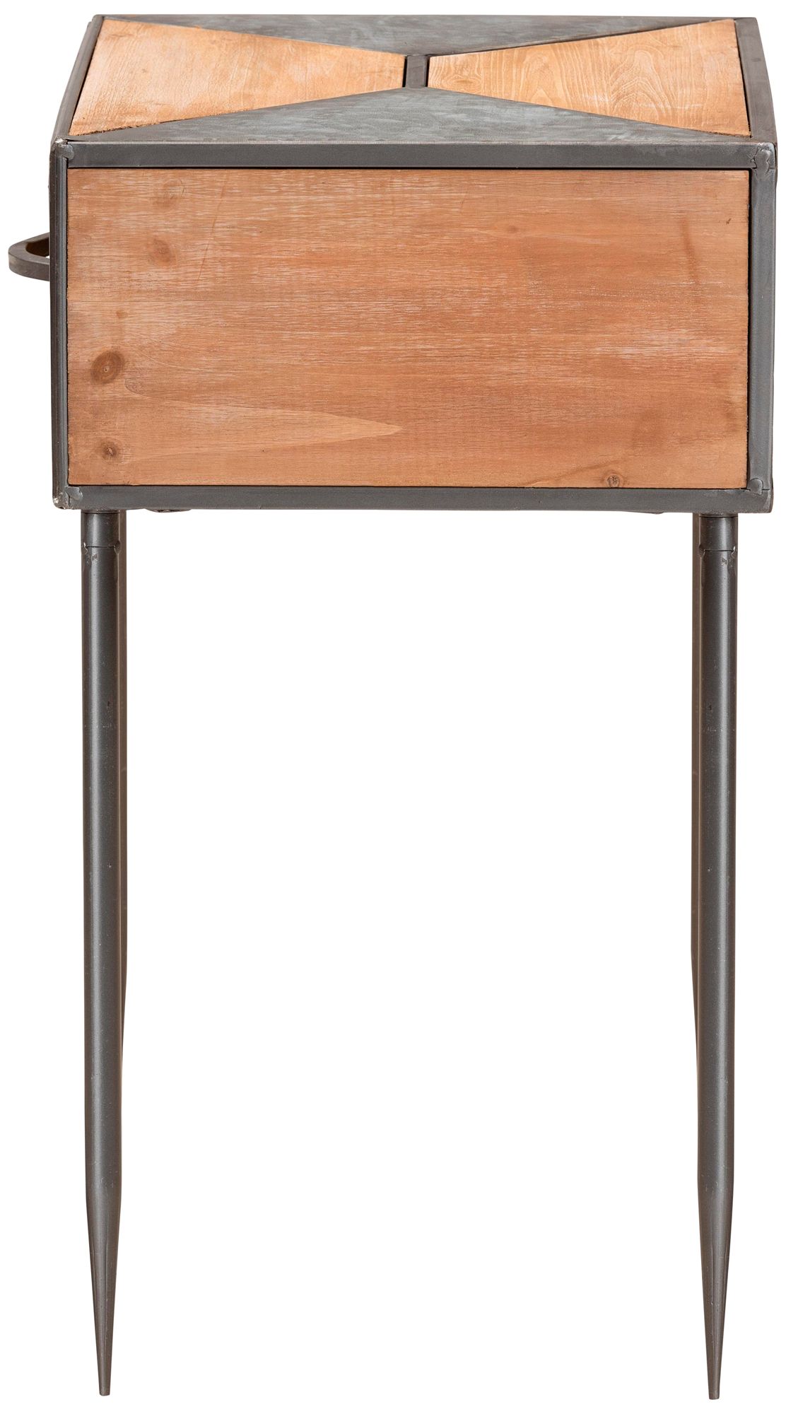 Image 6 Baxton Studio Laurel Gray and Brown 1-Drawer Nightstands Set of 2 more views