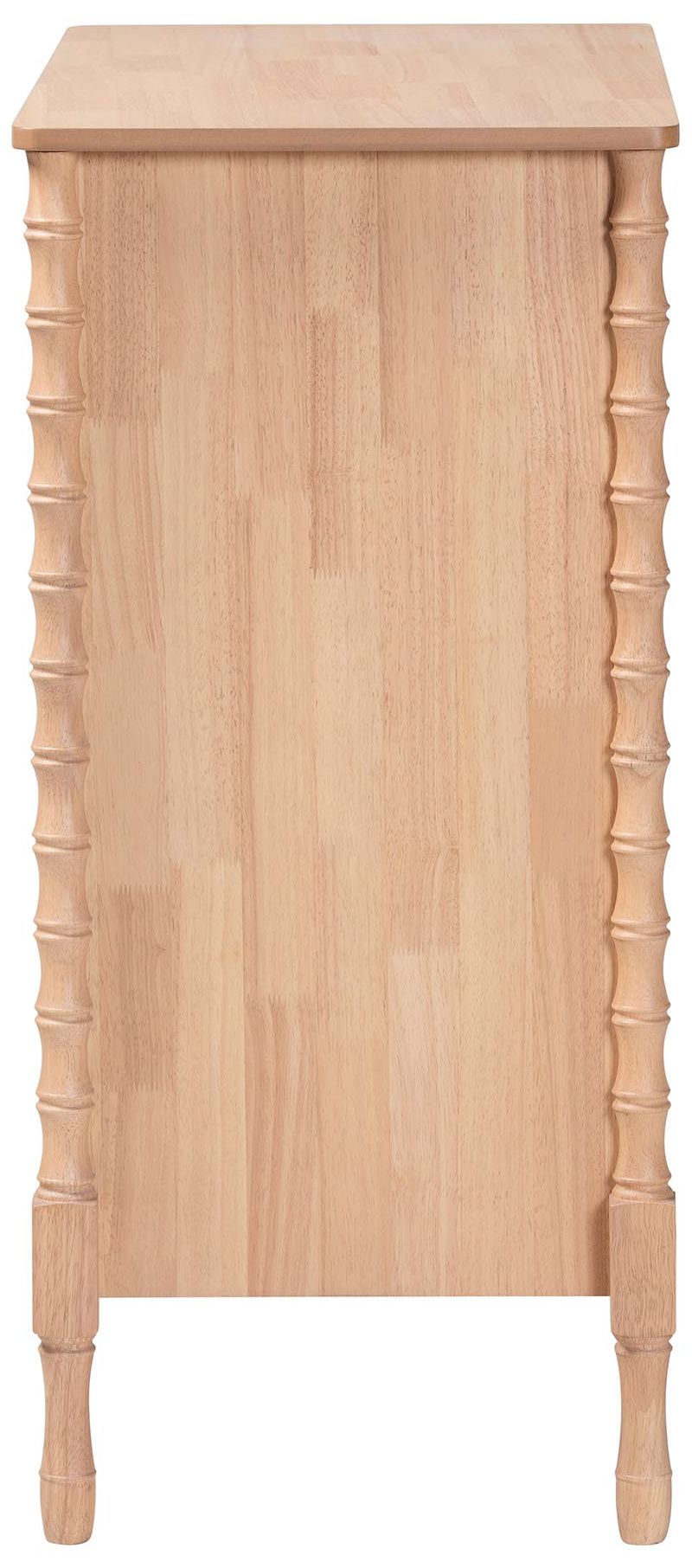 Image 6 Baxton Studio Laurent Chest - 4-Drawer Bedroom Organizer with Turned Legs more views