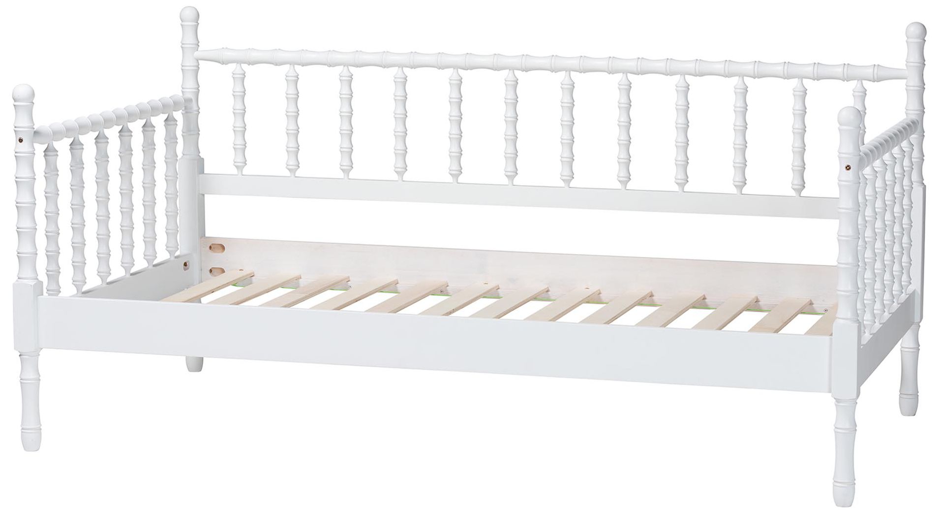 Image 4 Baxton Studio Laurent Daybed - Spindle Platform Bed Frame, Twin, White more views