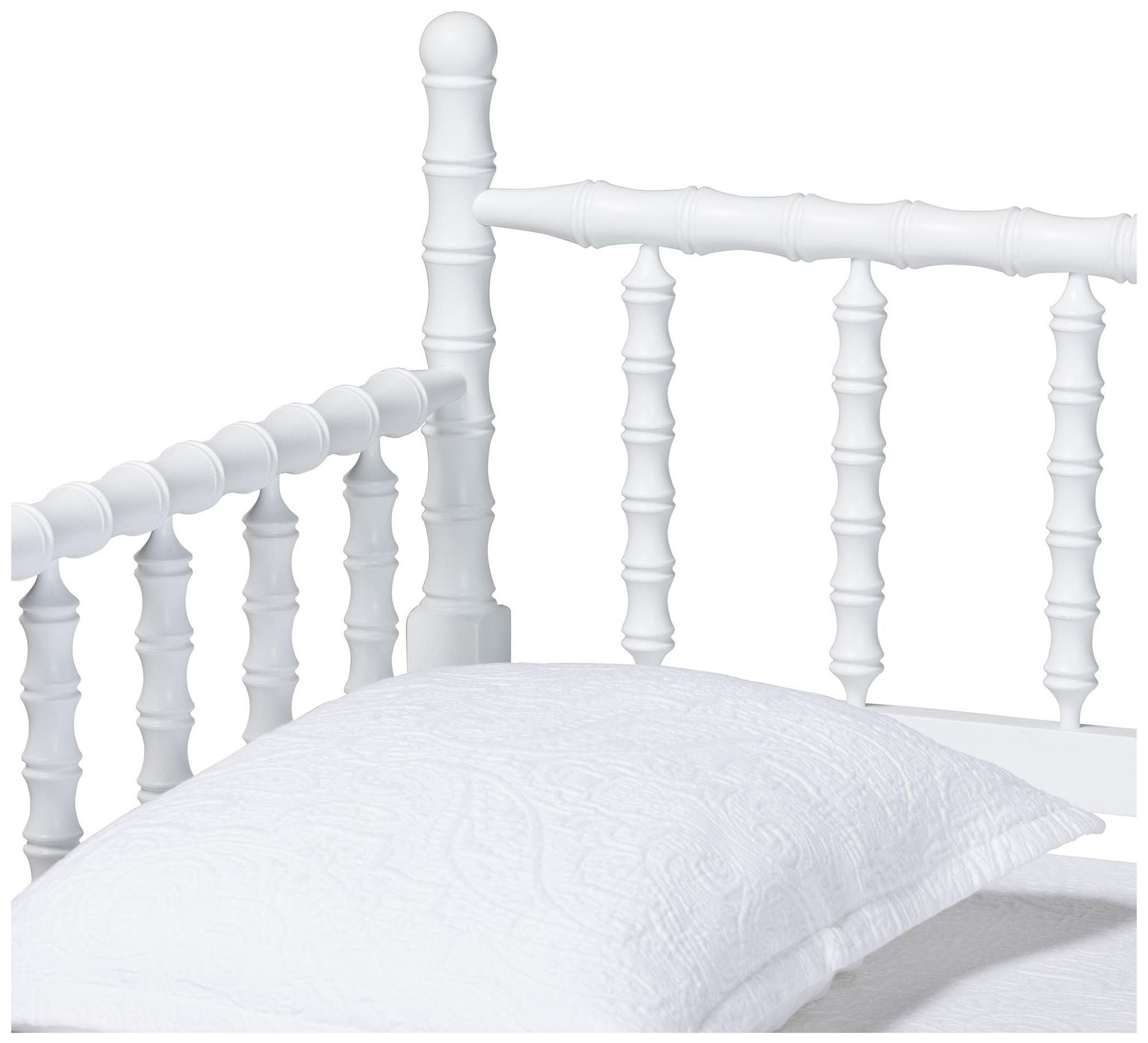 Image 5 Baxton Studio Laurent Daybed - Spindle Platform Bed Frame, Twin, White more views