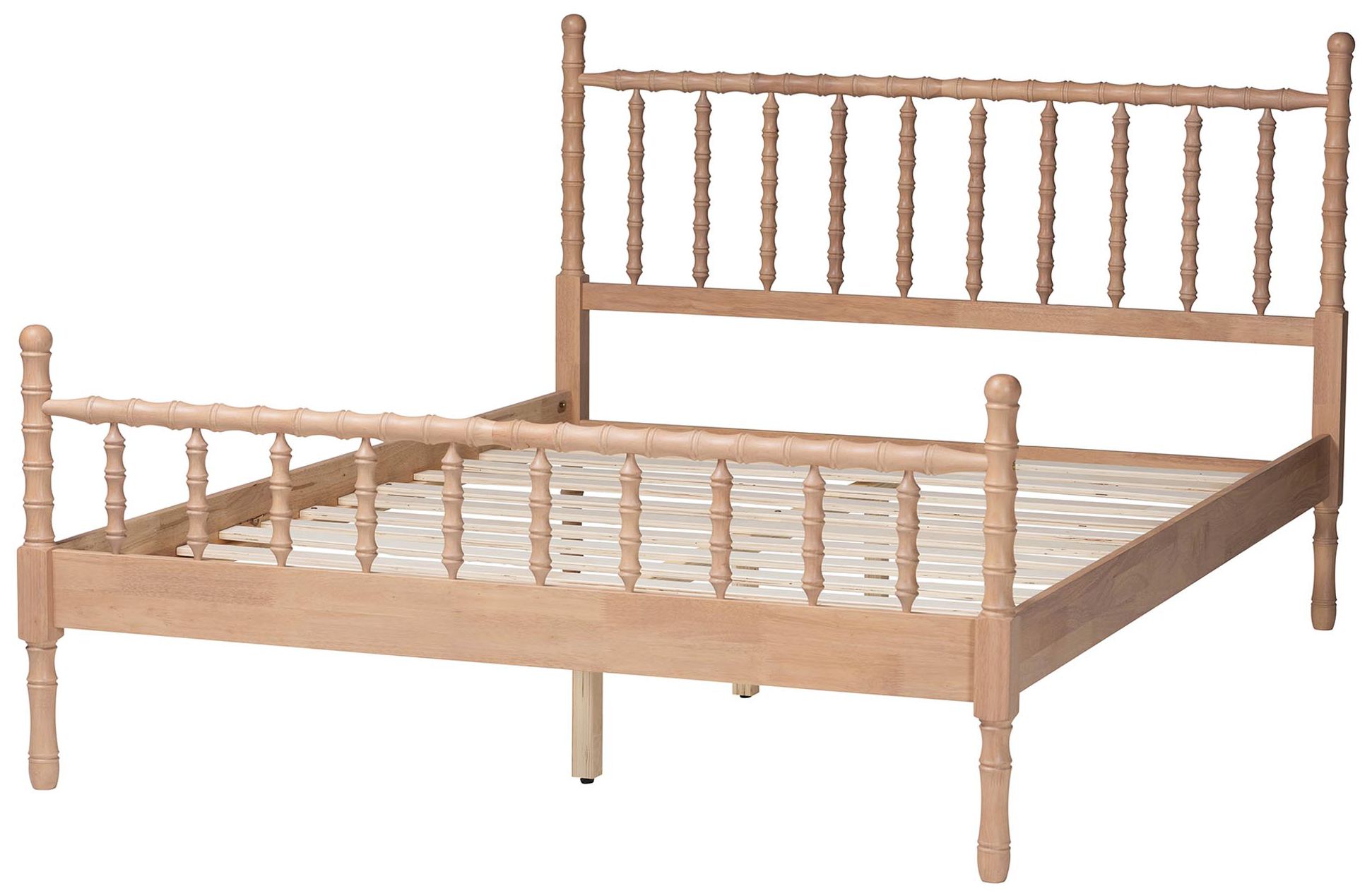 Image 4 Baxton Studio Laurent Platform Bed - Spindle Bed Frame, Queen more views
