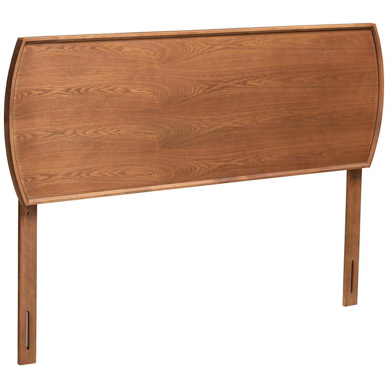 Image 2 Baxton Studio Laurien Mid-Century Walnut Finished Wood Queen Size Headboard