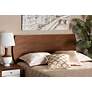 5_Baxton Studio Laurien Mid-Century Walnut Finished Wood Queen Size Headboard more views