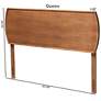6_Baxton Studio Laurien Mid-Century Walnut Finished Wood Queen Size Headboard more views