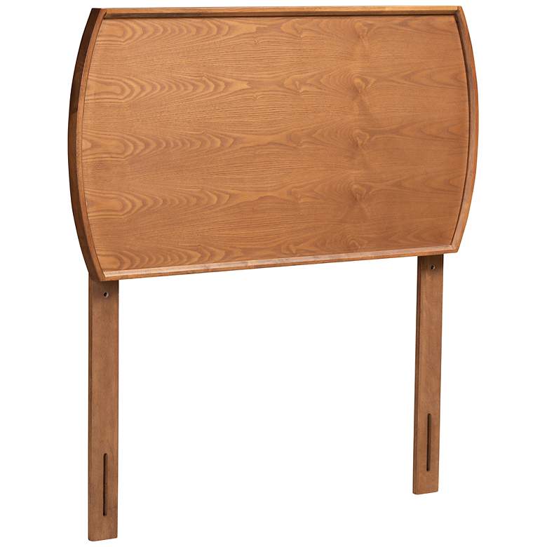 Image 2 Baxton Studio Laurien Mid-Century Walnut Finished Wood Twin Size Headboard