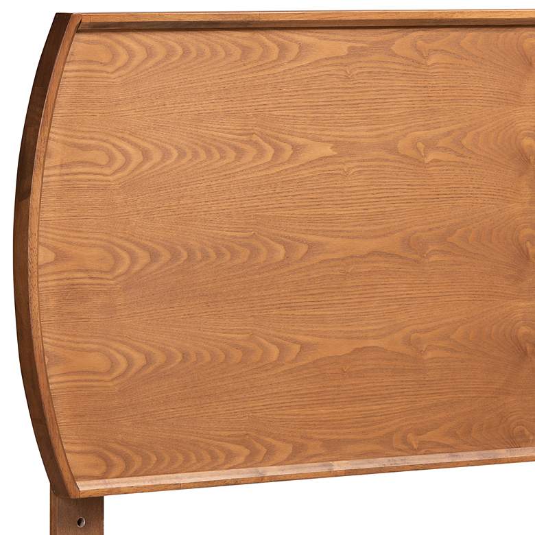 Image 3 Baxton Studio Laurien Mid-Century Walnut Finished Wood Twin Size Headboard more views