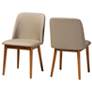 1_Baxton Studio Lavin "Walnut" Light Brown/Beige Faux Leather Dining Chair