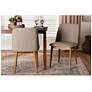 2_Baxton Studio Lavin "Walnut" Light Brown/Beige Faux Leather Dining Chair more views