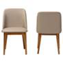 4_Baxton Studio Lavin "Walnut" Light Brown/Beige Faux Leather Dining Chair more views