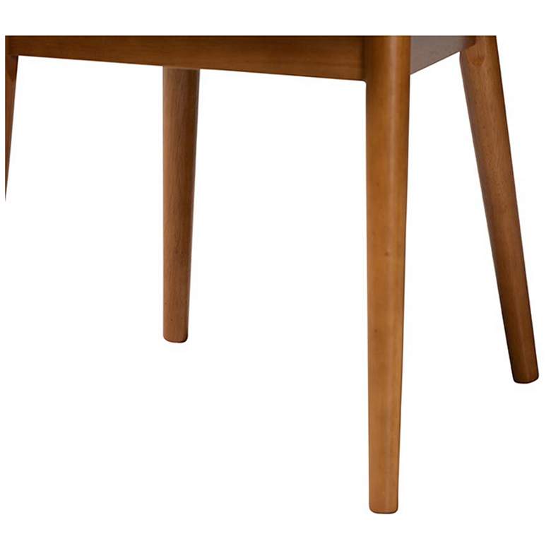 Image 7 Baxton Studio Lavin "Walnut" Light Brown/Beige Faux Leather Dining Chair more views