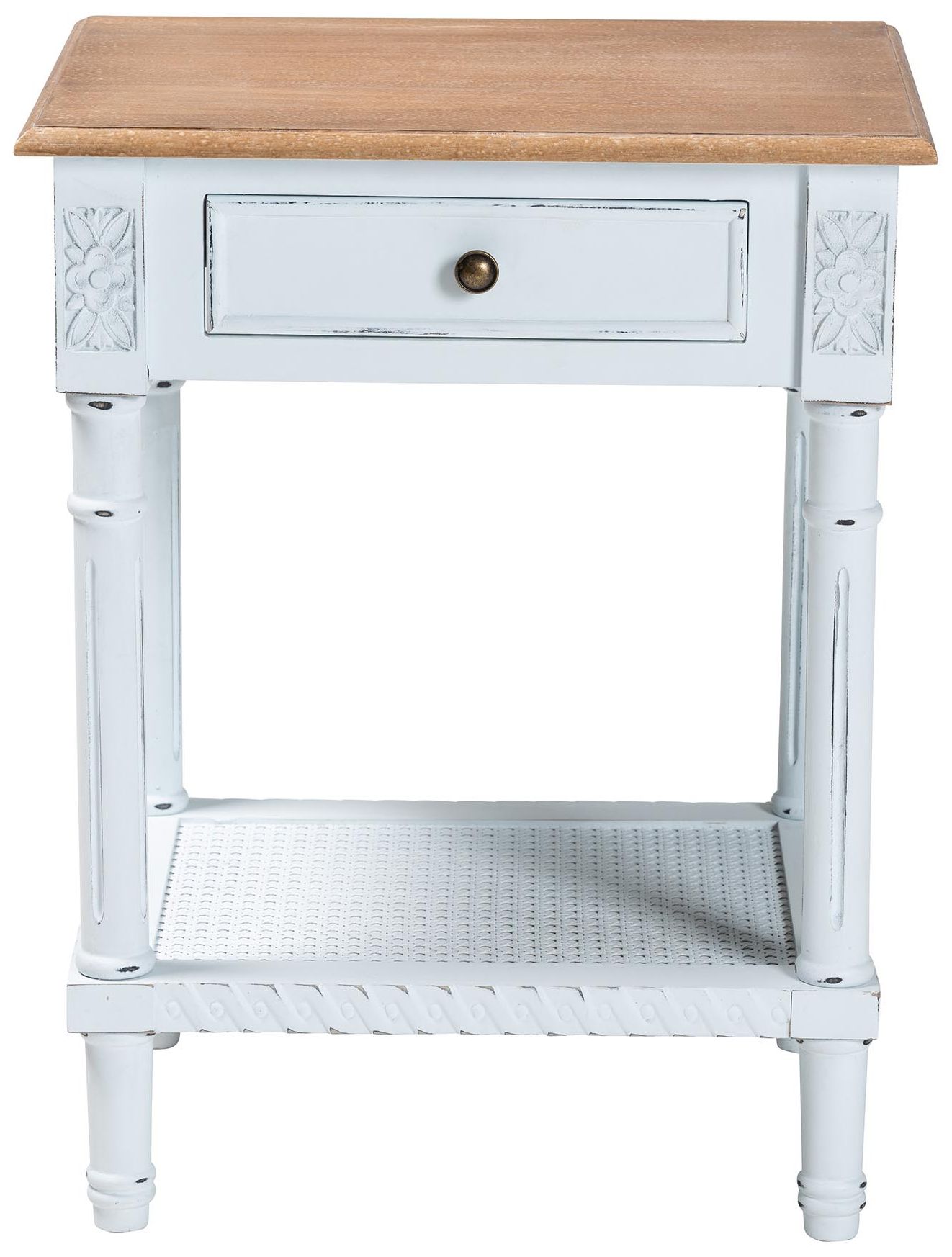 Image 4 Baxton Studio Legran Two Tone 1 Drawer End Table more views