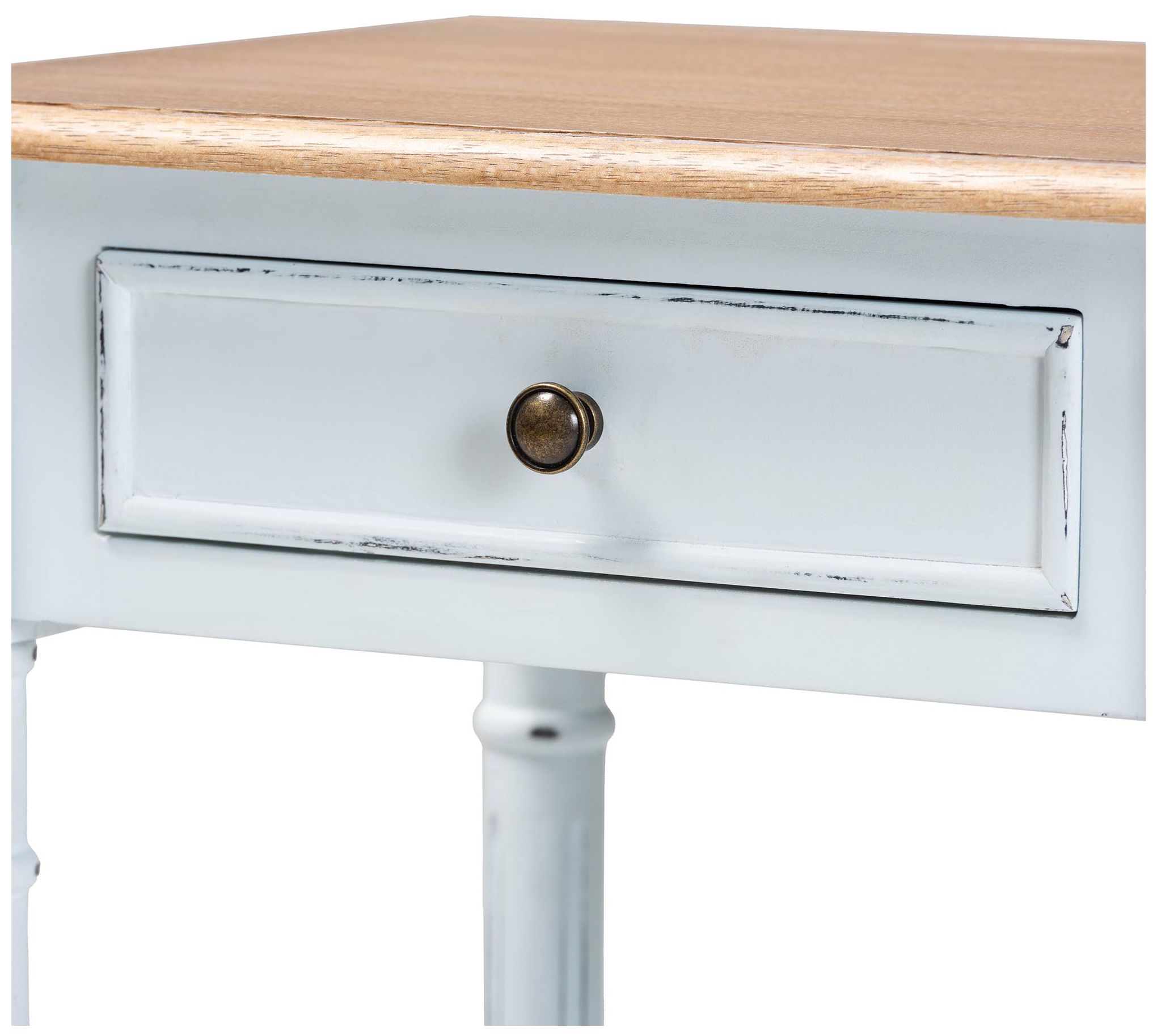 Image 7 Baxton Studio Legran Two Tone 1 Drawer End Table more views