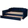 7_Baxton Studio Lennon Full Size Navy Blue Daybed with Trundle more views