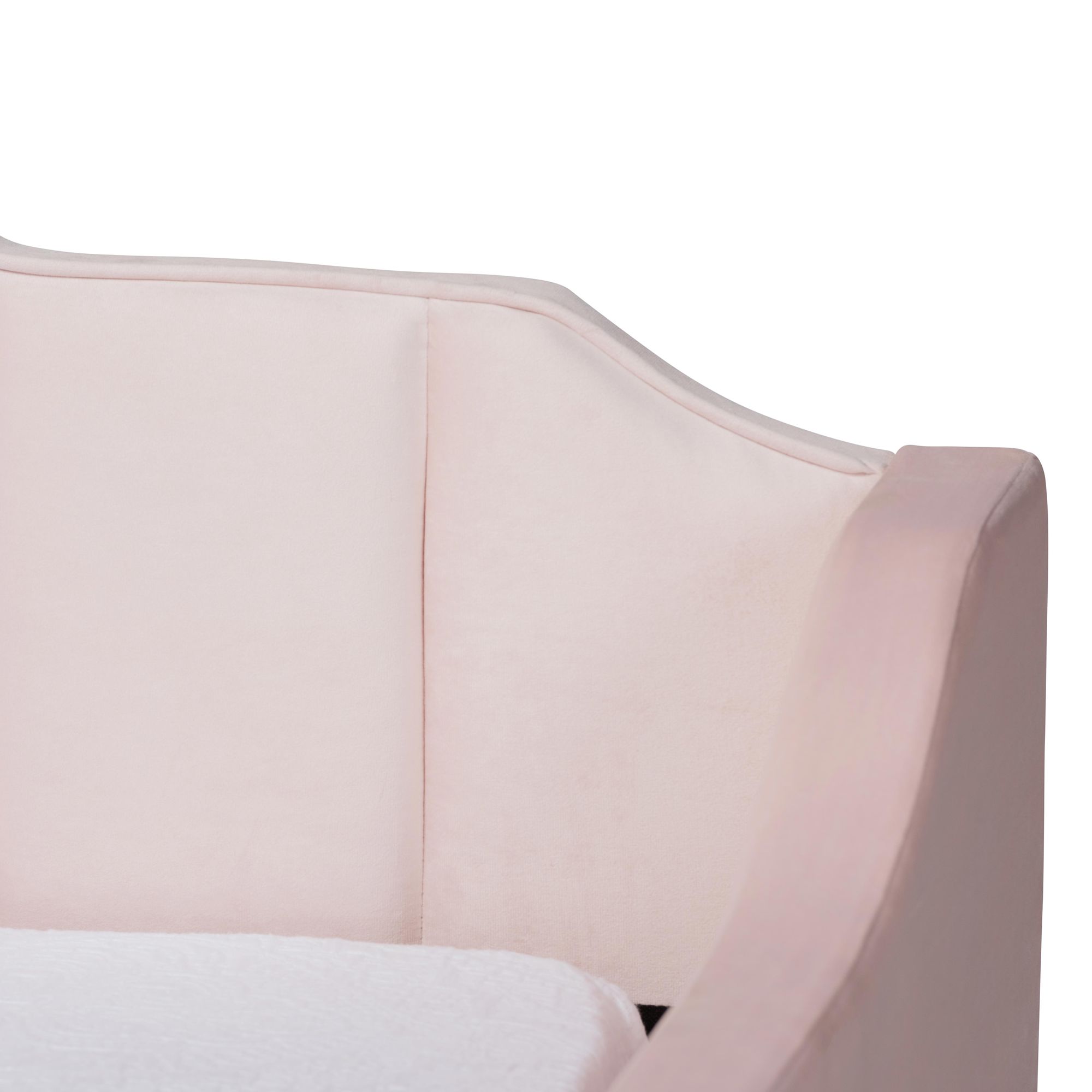 Image 3 Baxton Studio Lennon Full Size Pink Daybed with Trundle more views