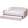 4_Baxton Studio Lennon Full Size Pink Daybed with Trundle more views