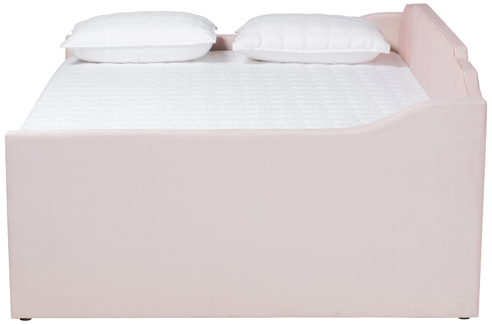 Image 5 Baxton Studio Lennon Full Size Pink Daybed with Trundle more views