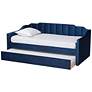 4_Baxton Studio Lennon Twin Size Navy Blue Daybed with Trundle more views