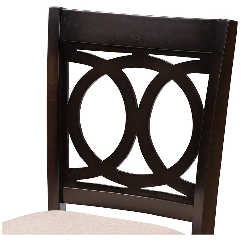 Image 5 Baxton Studio Lenoir Espresso 2-Piece Counter Height Pub Chair Set more views