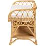 3_Baxton Studio Leryn Modern Bohemian Natural Brown Rattan Bench more views