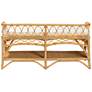 4_Baxton Studio Leryn Modern Bohemian Natural Brown Rattan Bench more views