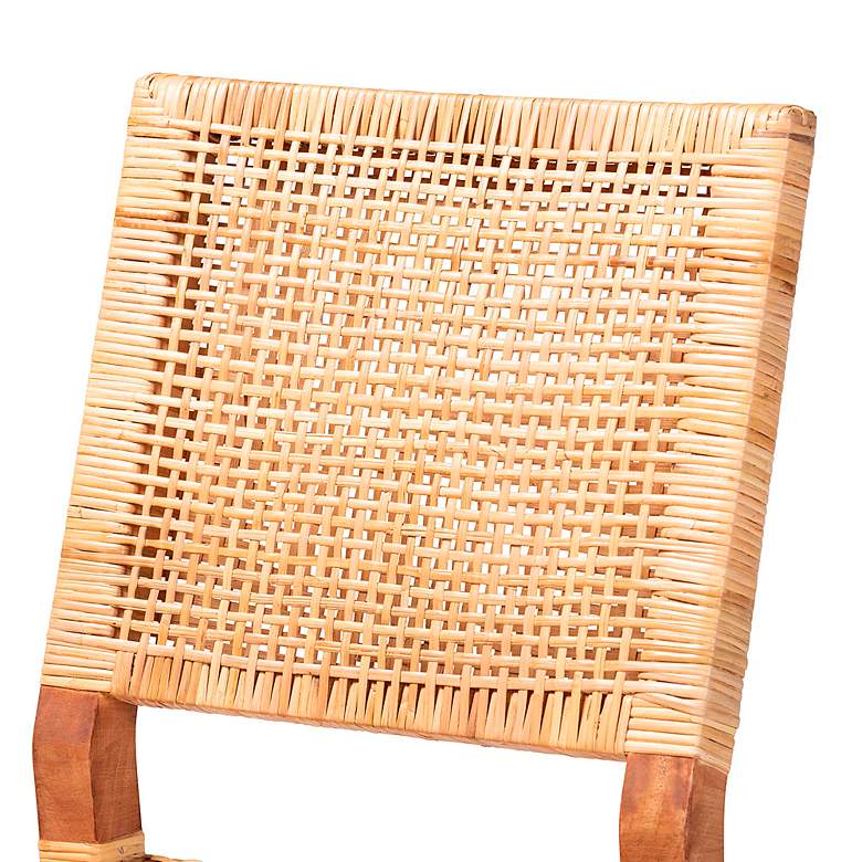 Image 2 Baxton Studio Lesia 24 1/2" Natural Brown Counter Stool more views