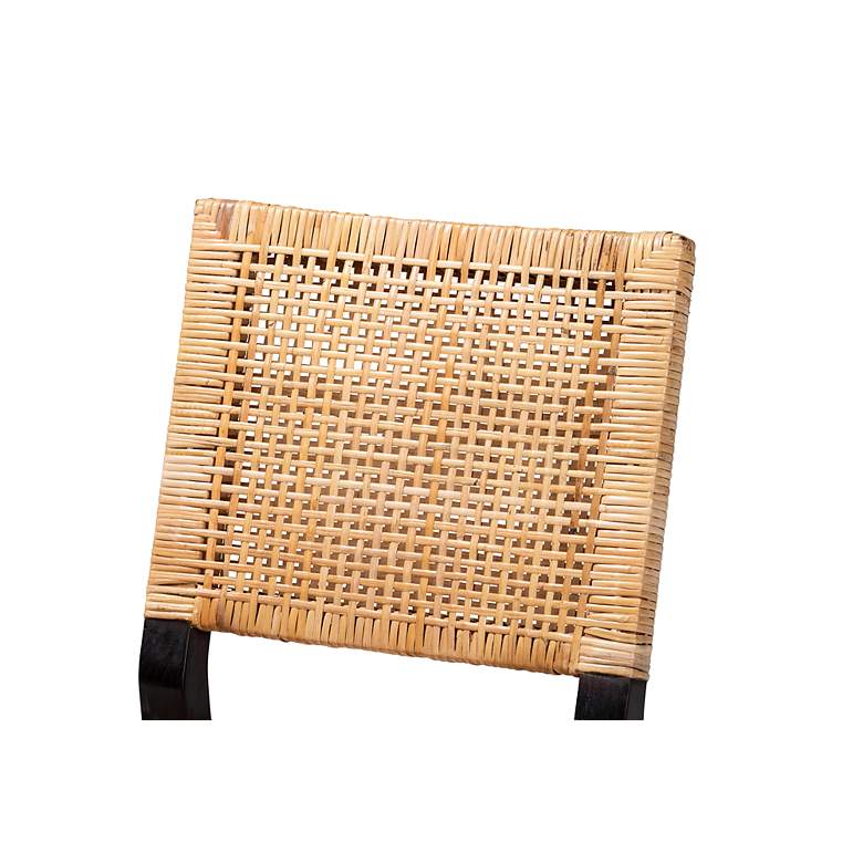 Image 3 Baxton Studio Lesia Natural Brown Rattan Dining Chair more views