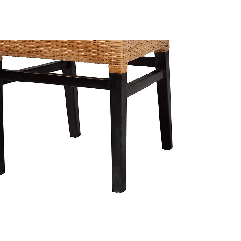 Image 4 Baxton Studio Lesia Natural Brown Rattan Dining Chair more views