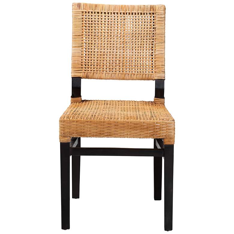 Image 6 Baxton Studio Lesia Natural Brown Rattan Dining Chair more views