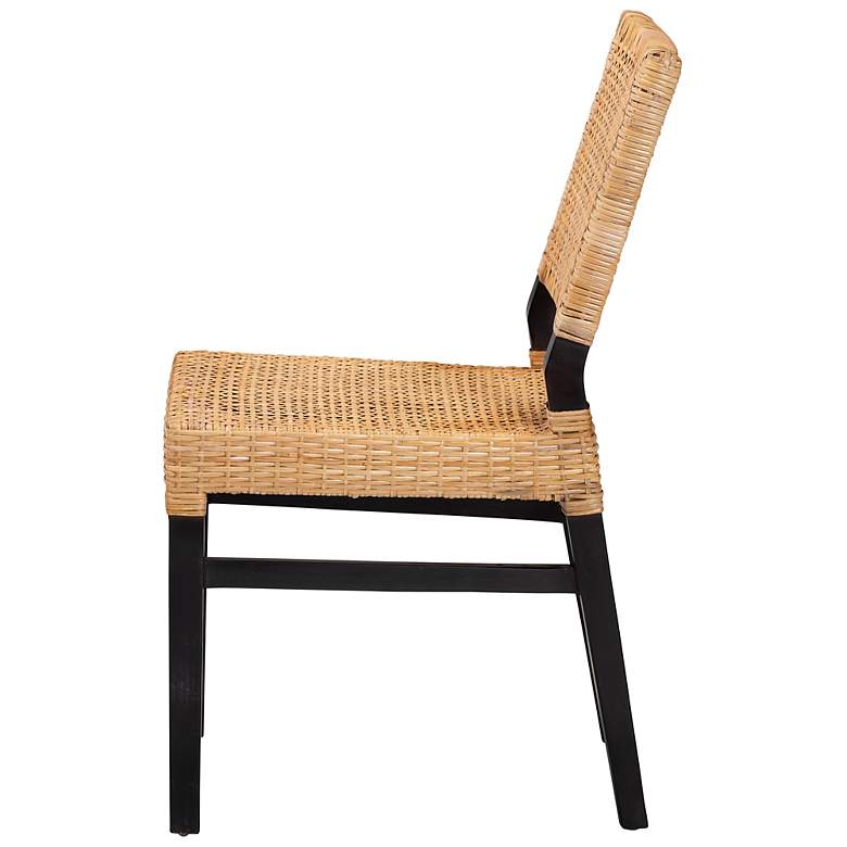 Image 7 Baxton Studio Lesia Natural Brown Rattan Dining Chair more views