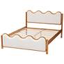 5_Baxton Studio Lilia Modern Scalloped Cream Boucle Queen Platform Bed more views