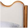 6_Baxton Studio Lilia Modern Scalloped Cream Boucle Queen Platform Bed more views