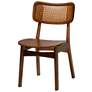 3_Baxton Studio Linnet Mid Century Wood and Rattan 7-Piece Dining Set more views