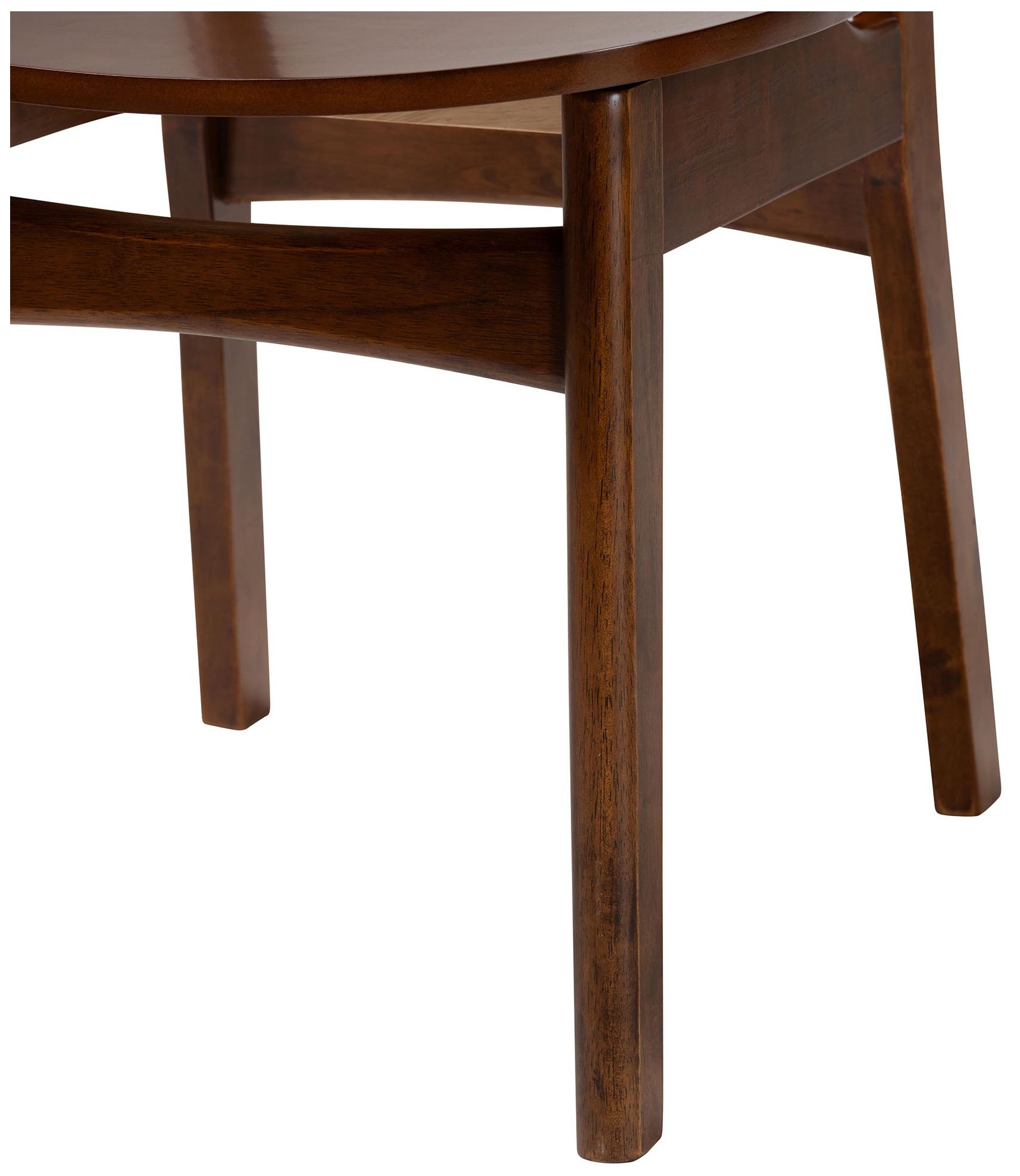 Image 7 Baxton Studio Linnet Mid Century Wood and Rattan 7-Piece Dining Set more views