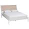 Baxton Studio Louetta Coastal White King Size Platform Bed Headboard