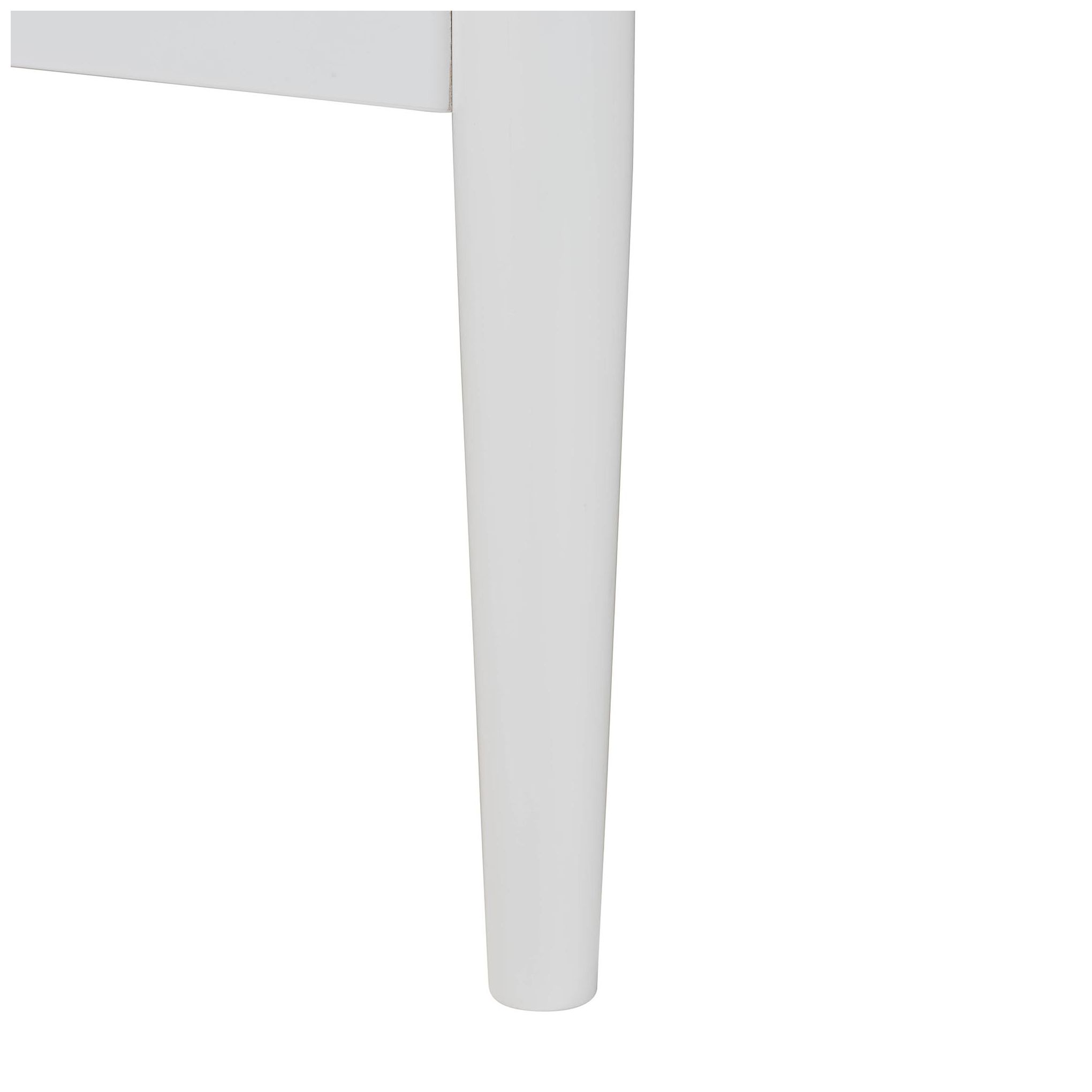 Baxton Studio Louetta Coastal White King Size Platform Bed Headboard