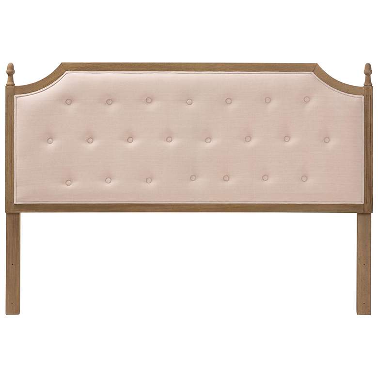 Image 4 Baxton Studio Lourdes Upholstered Beige Queen Headboard more views