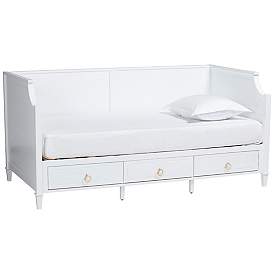 Image2 of Baxton Studio Lowri White Wood Twin Size 3-Drawer Daybed
