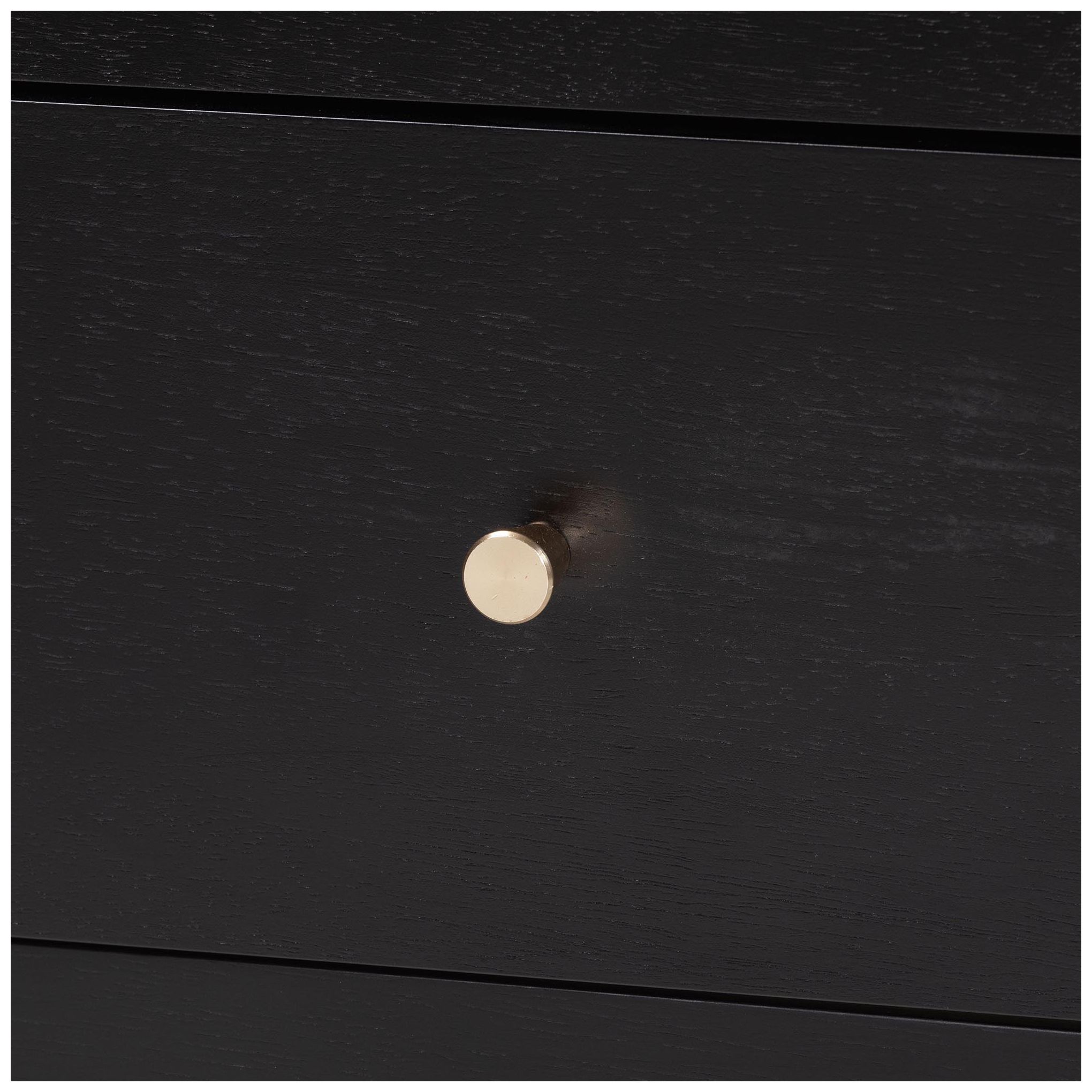 Image 6 Baxton Studio Lucera Mid-Century Black 2-Drawer Bobbin Nightstand more views