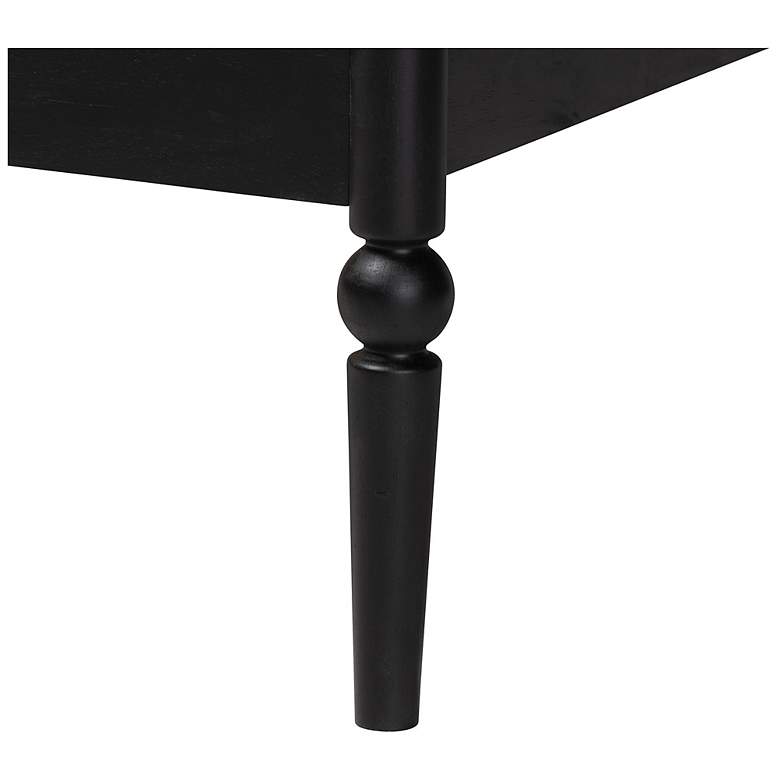 Image 7 Baxton Studio Lucera Mid-Century Black Full Size Bobbin Bed more views