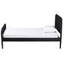 4_Baxton Studio Lucera Mid-Century Black Twin Size Bobbin Bed more views