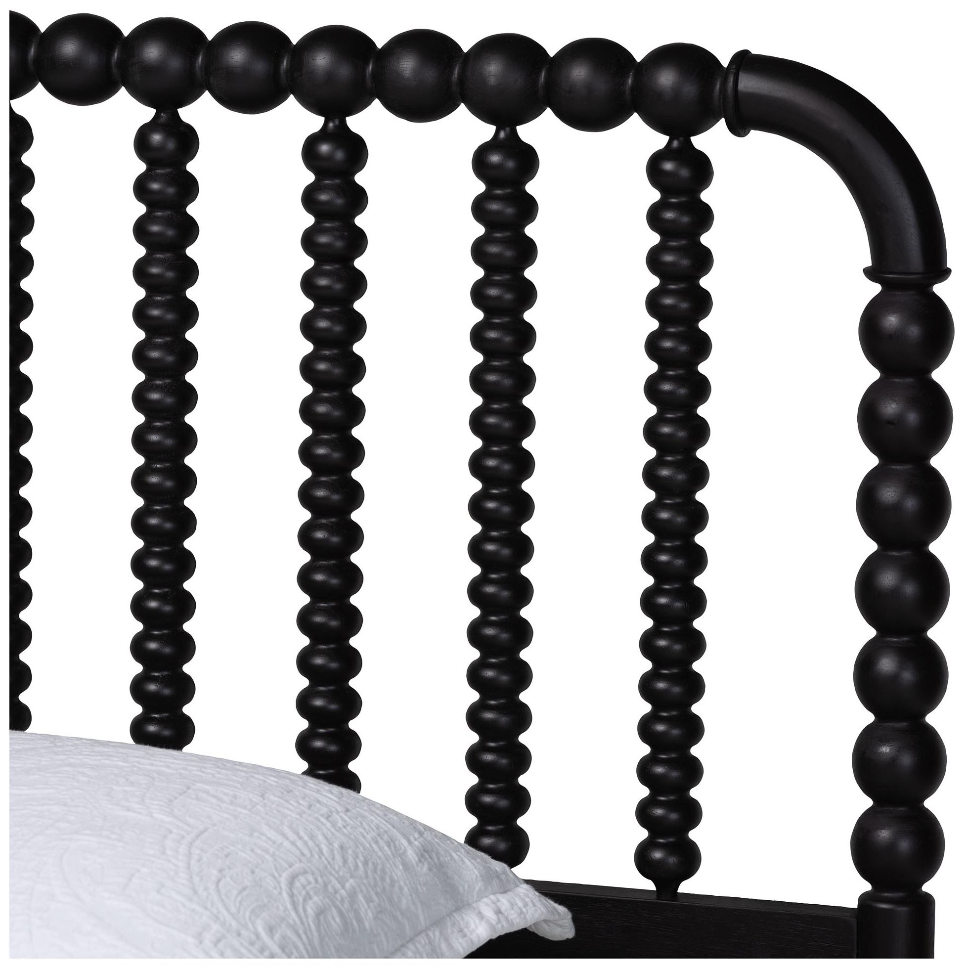 Image 5 Baxton Studio Lucera Mid-Century Black Twin Size Bobbin Bed more views