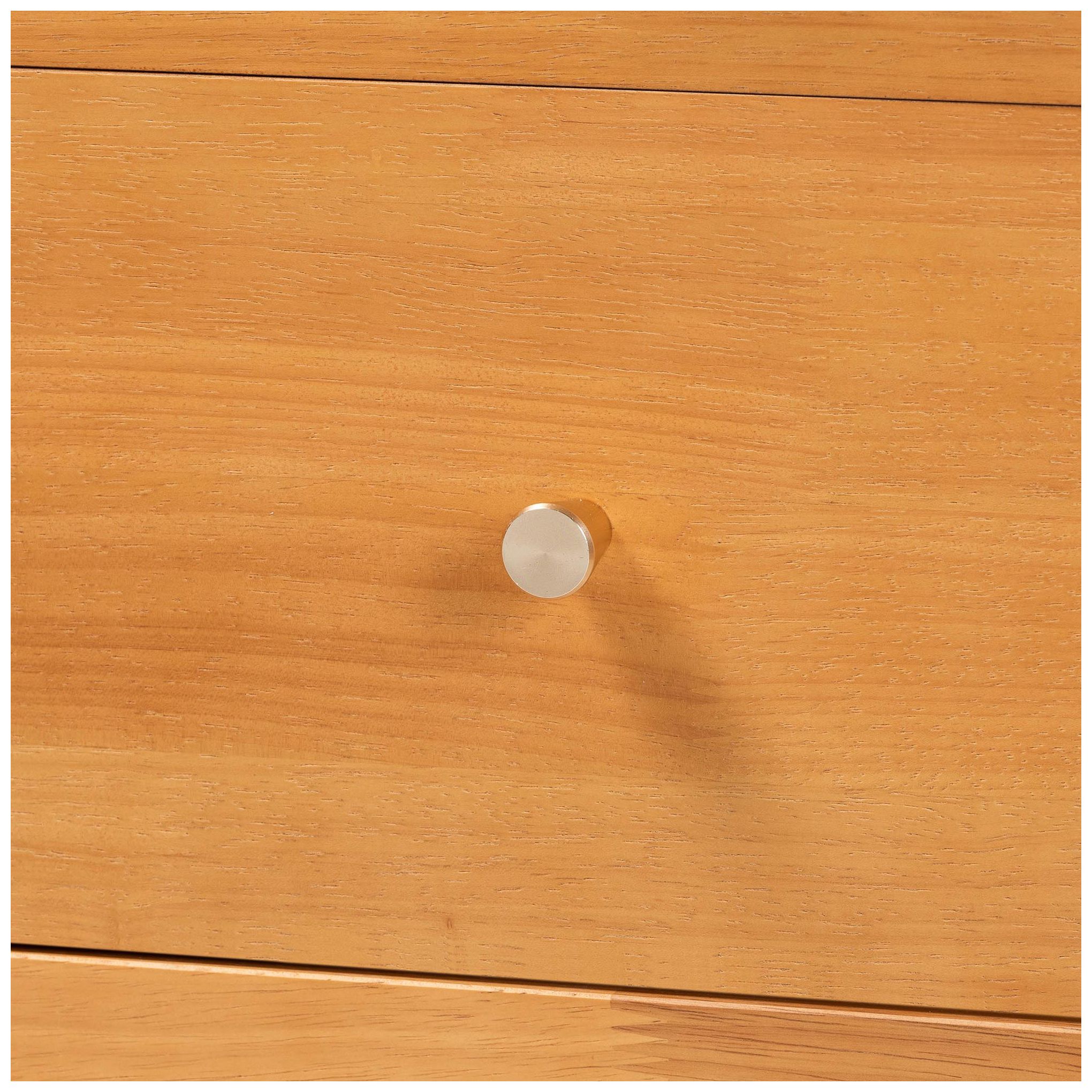 Image 7 Baxton Studio Lucera Mid-Century Oak Brown Bobbin Wood 6-Drawer Dresser more views