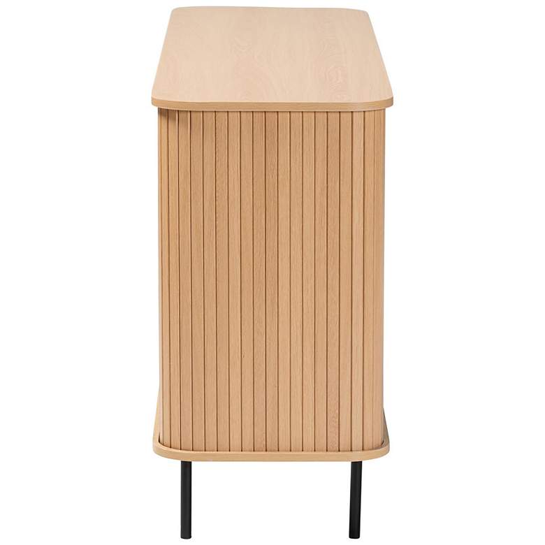 Image 5 Baxton Studio Lucia Fluted Wood Sideboard - Buffet Cabinet more views