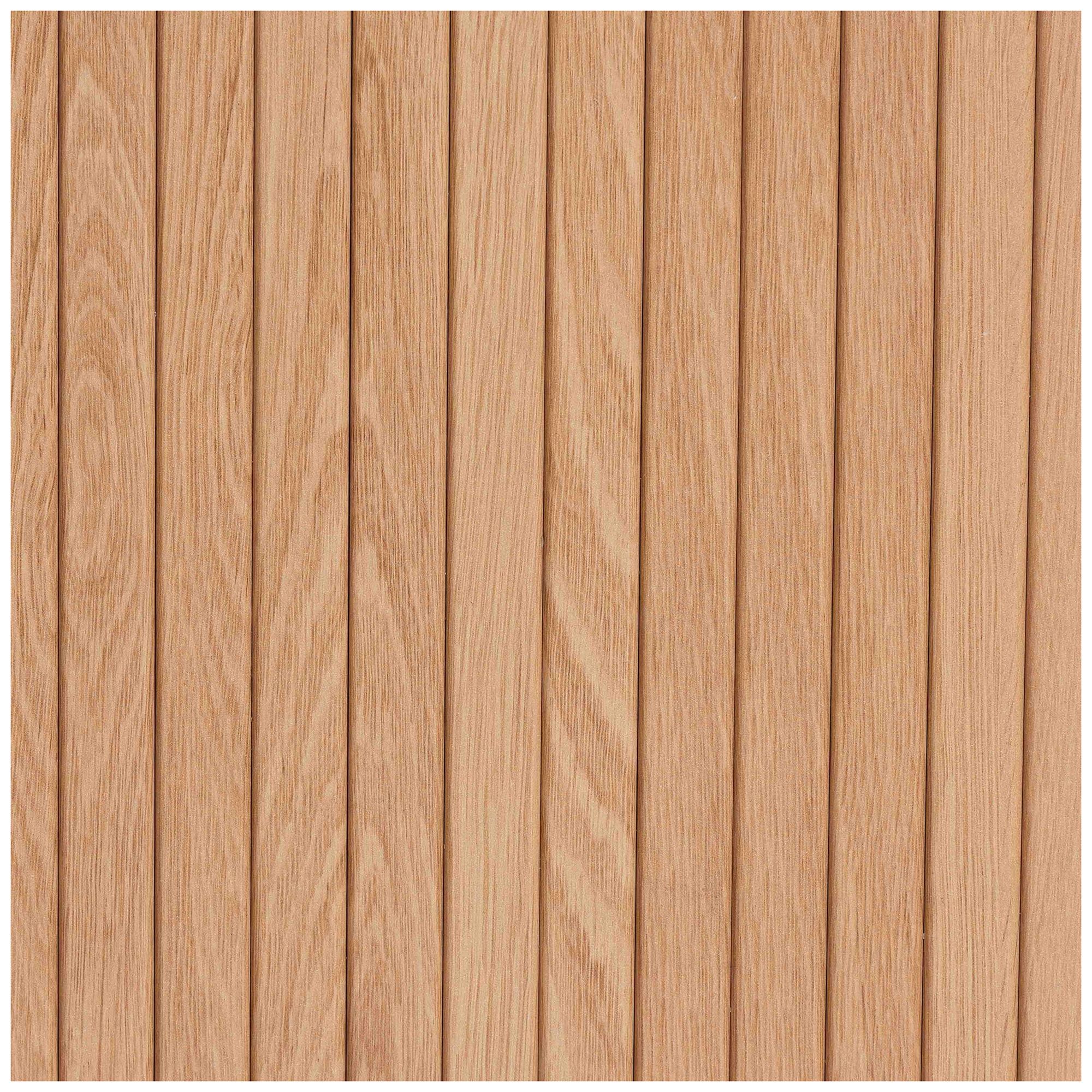 Baxton Studio Lucia Fluted Wood Storage Cabinet - Modern Sideboard