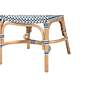 4_Baxton Studio Luciana Blue White Rattan Bistro Chair more views