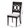 6_Baxton Studio Lucie Grey Fabric Upholstered Wood Dining Chair more views