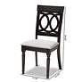 7_Baxton Studio Lucie Grey Fabric Upholstered Wood Dining Chair more views