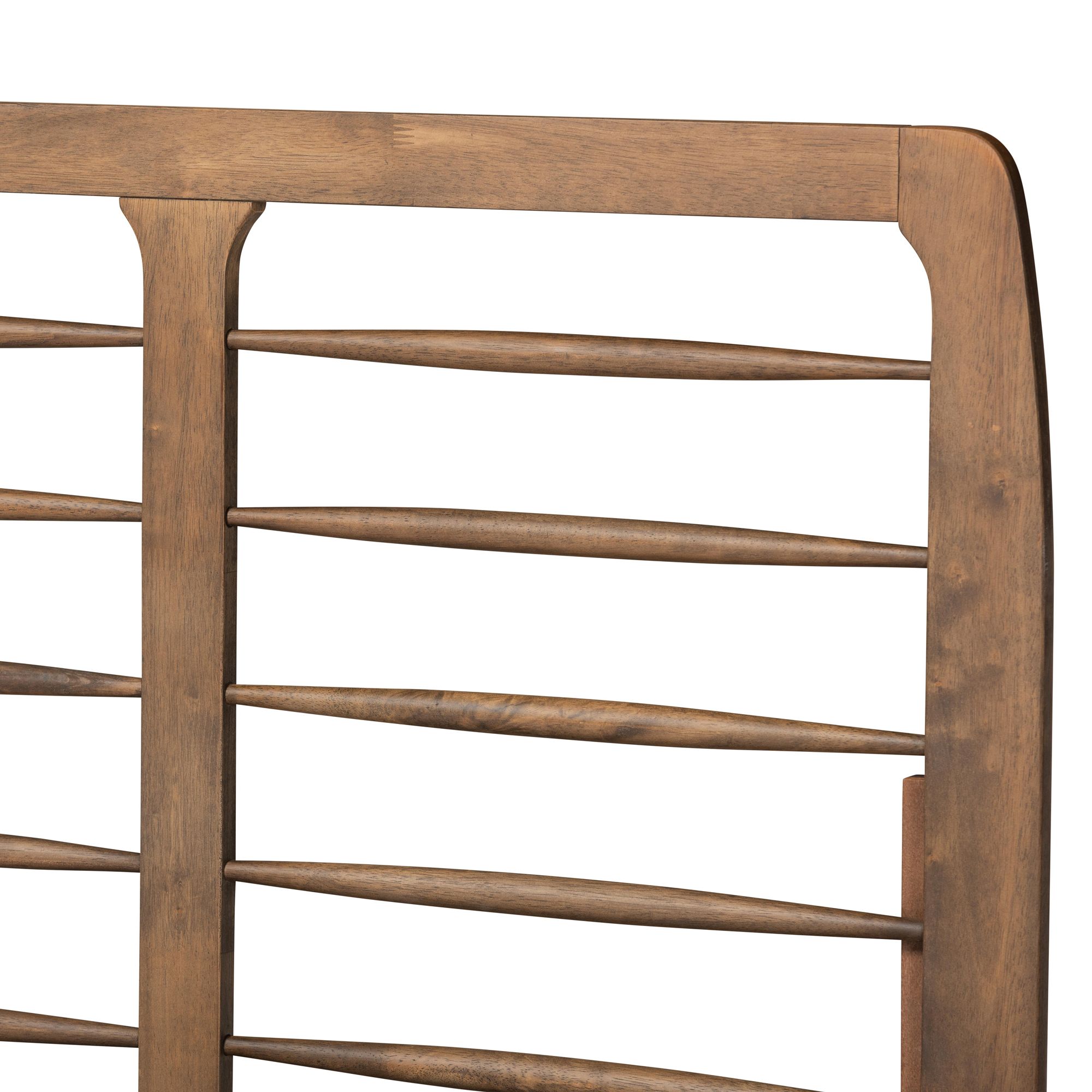 Image 3 Baxton Studio Lucie Walnut Brown Full Size Platform Bed more views