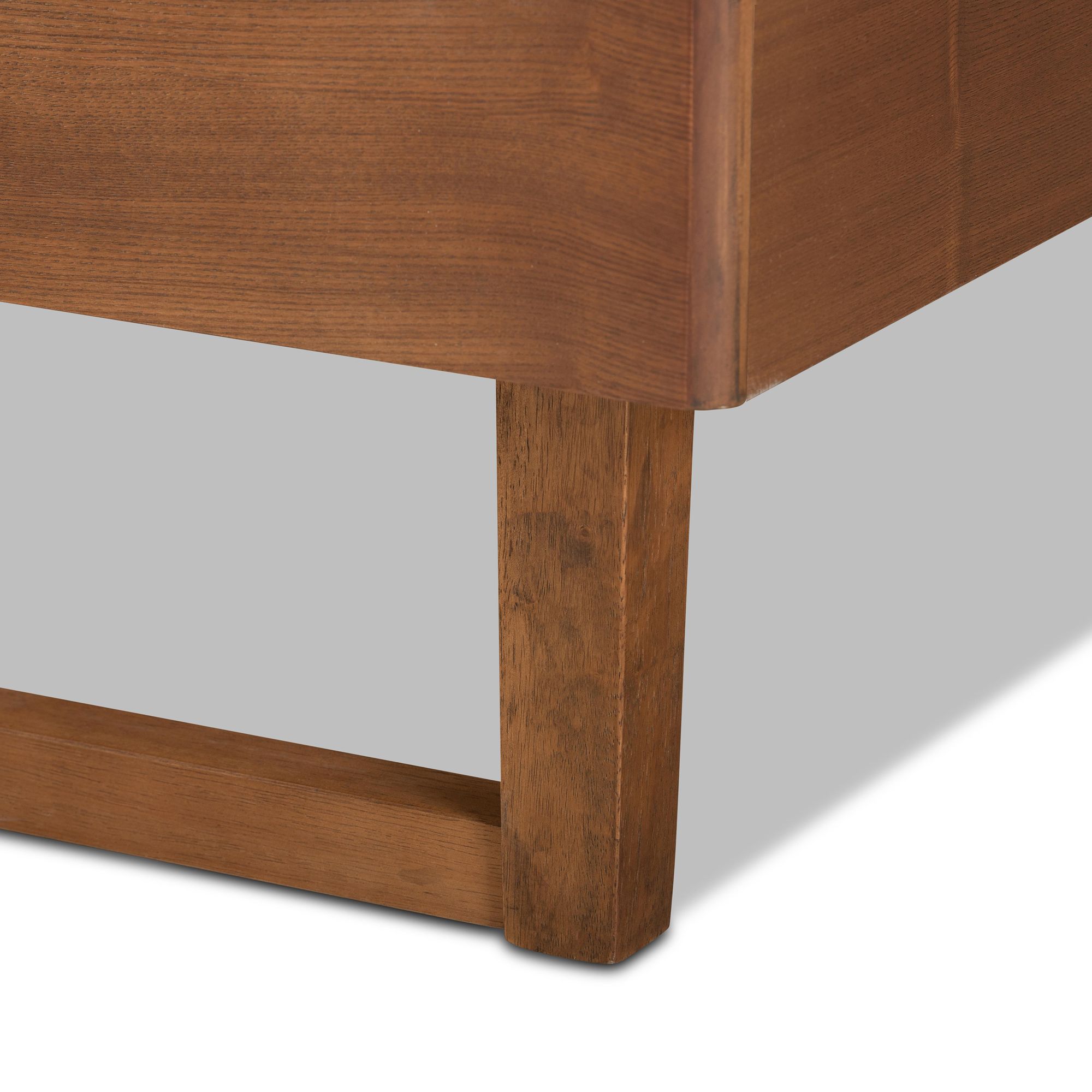 Image 4 Baxton Studio Lucie Walnut Brown Full Size Platform Bed more views