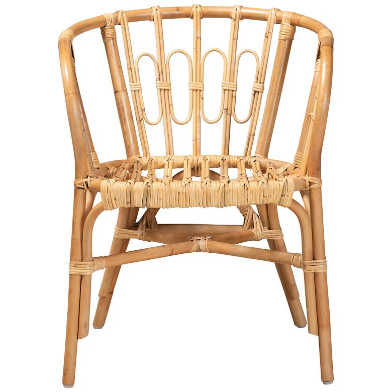Image 4 Baxton Studio Luxio Natural Rattan Dining Chair more views